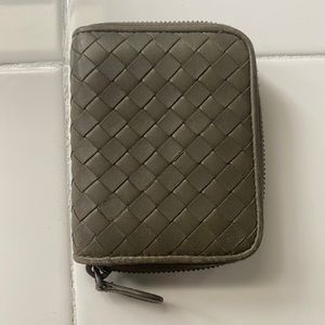 Bottega veneta grey small Wallet zip